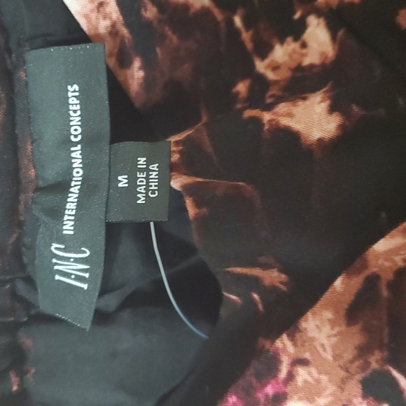 INC Floral Ruffle hem wrap Tie side Skirt M - Picture 5 of 8